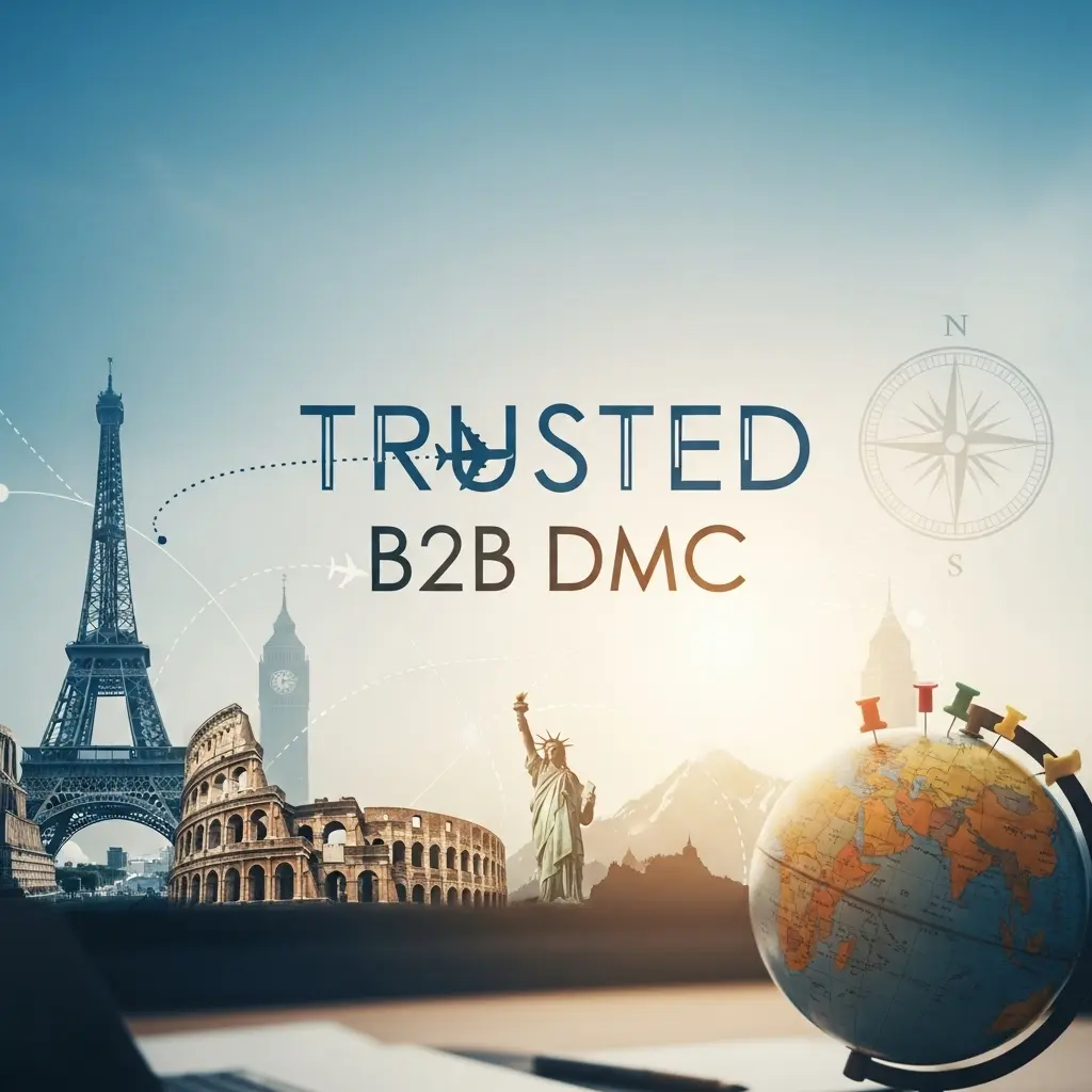 Team of professionals from a leading B2B DMC discussing group travel plans