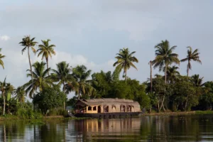 Group enjoying houseboat in Kerala during 2026 tour