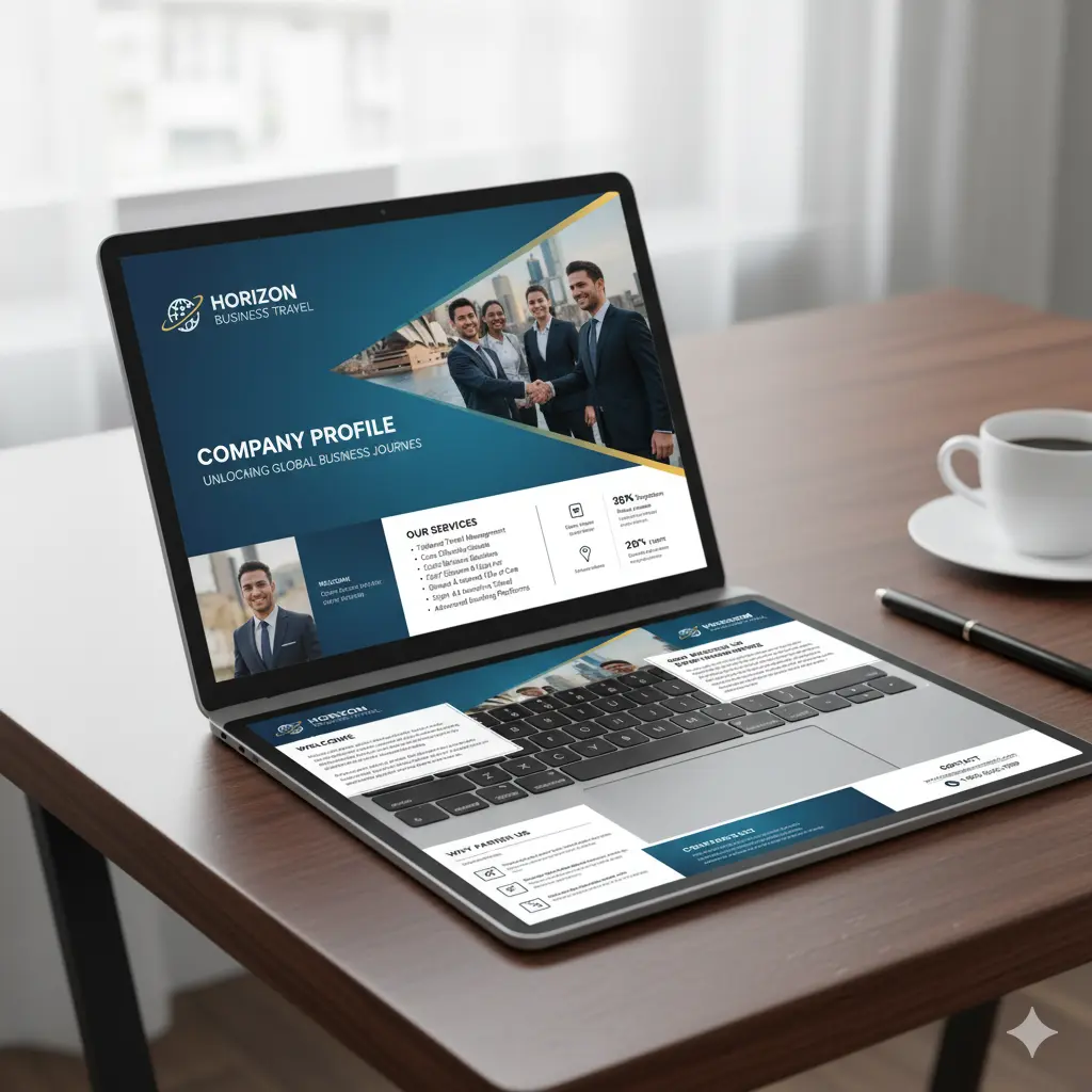 Professional travel agency company profile for B2B partners