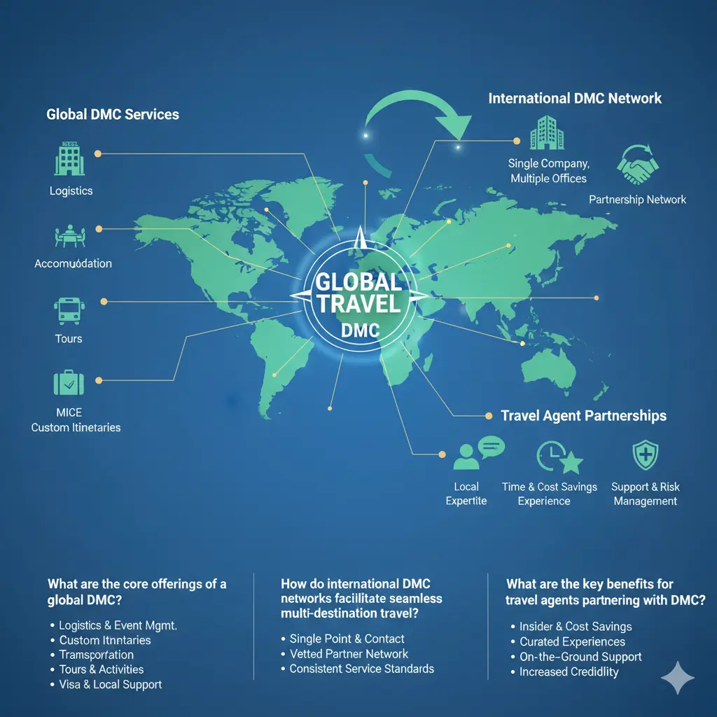 global travel DMC services, international DMC network, travel agent partnerships