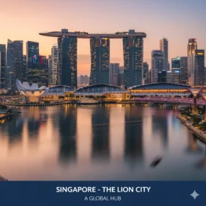 Singapore skyline with Marina Bay Sands