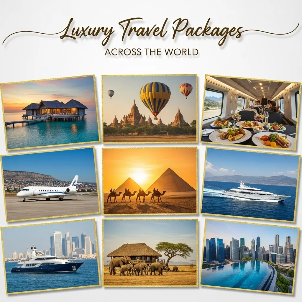 Luxury travel package worldwide