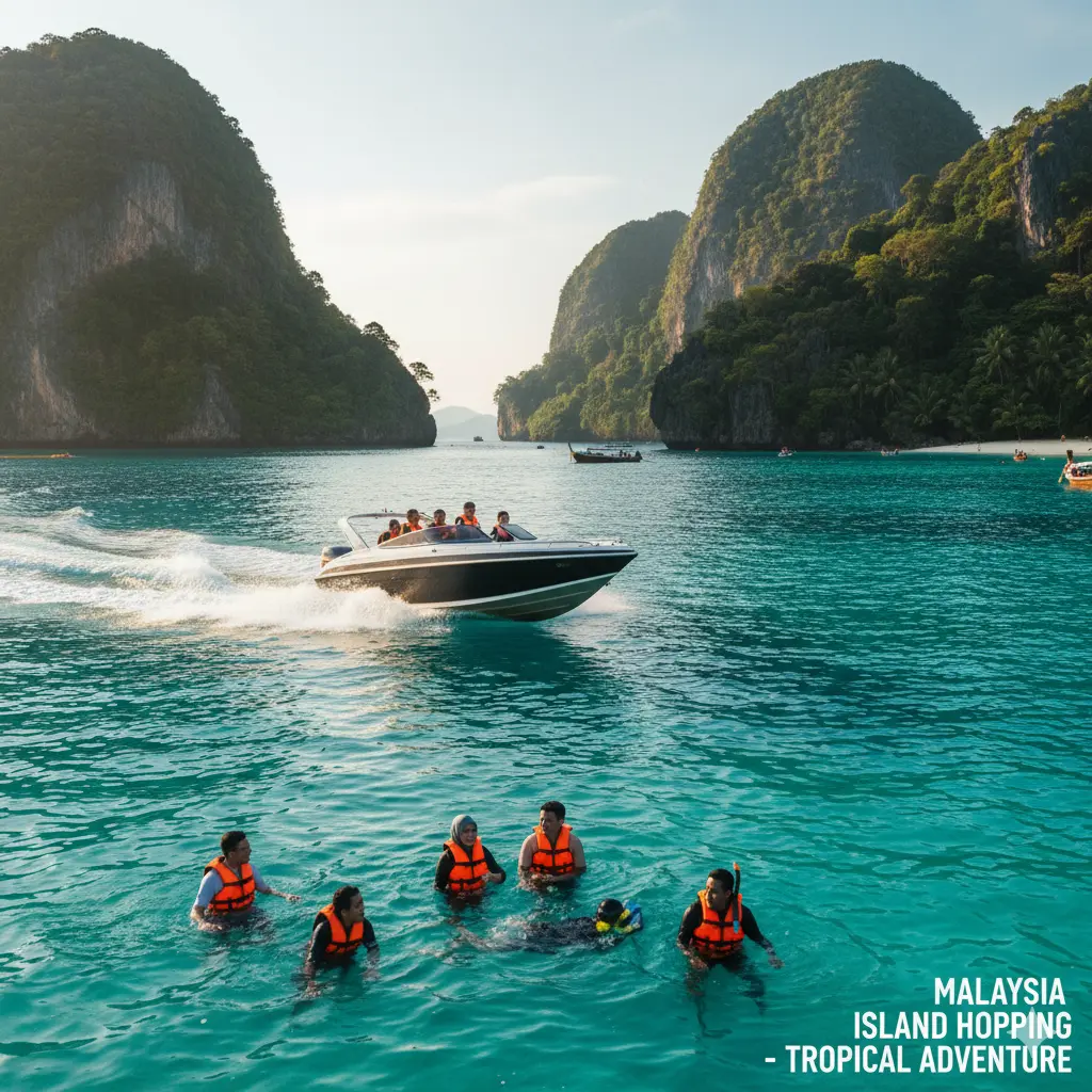 Island hopping tour in Malaysia