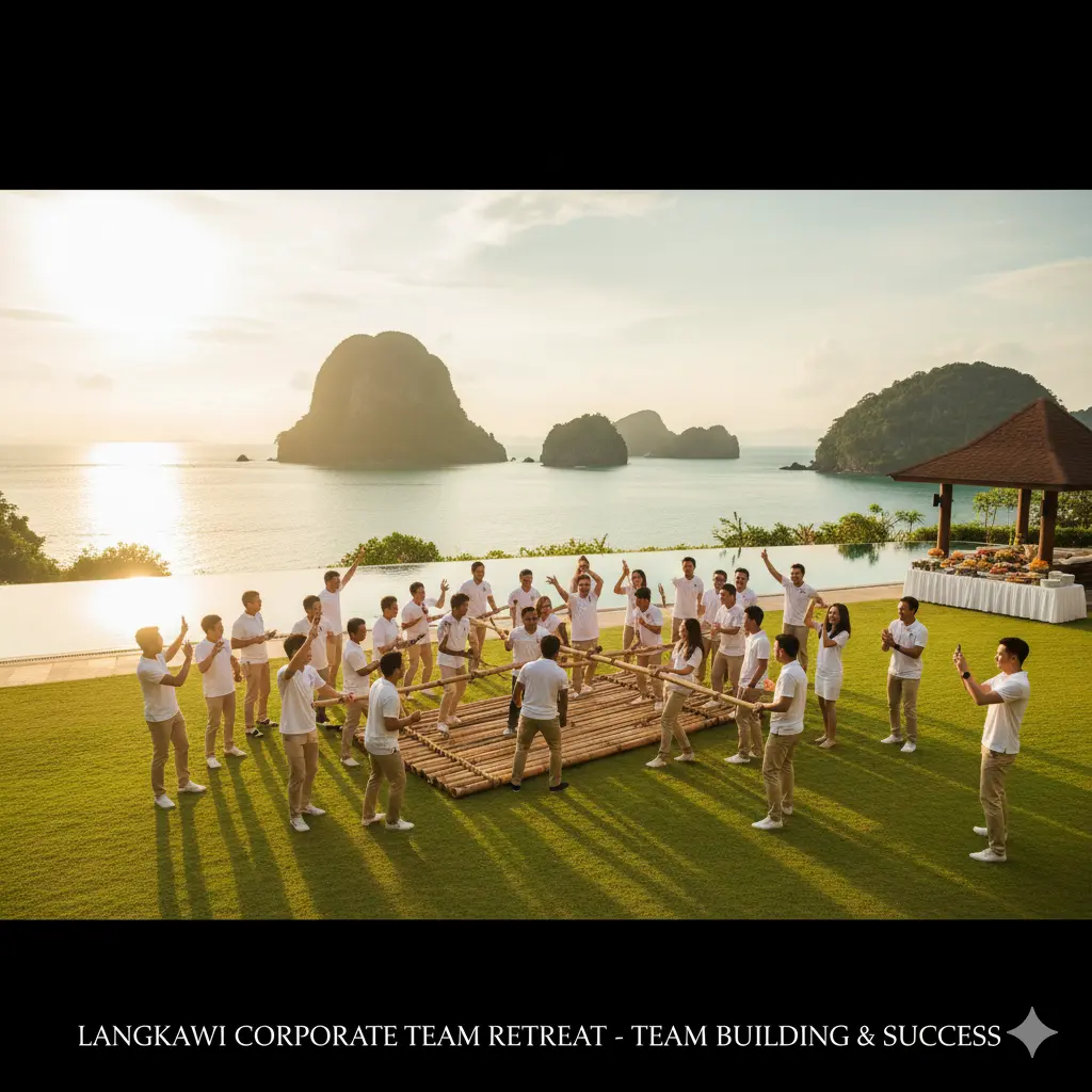 Corporate retreat team building activity in Langkawi Malaysia