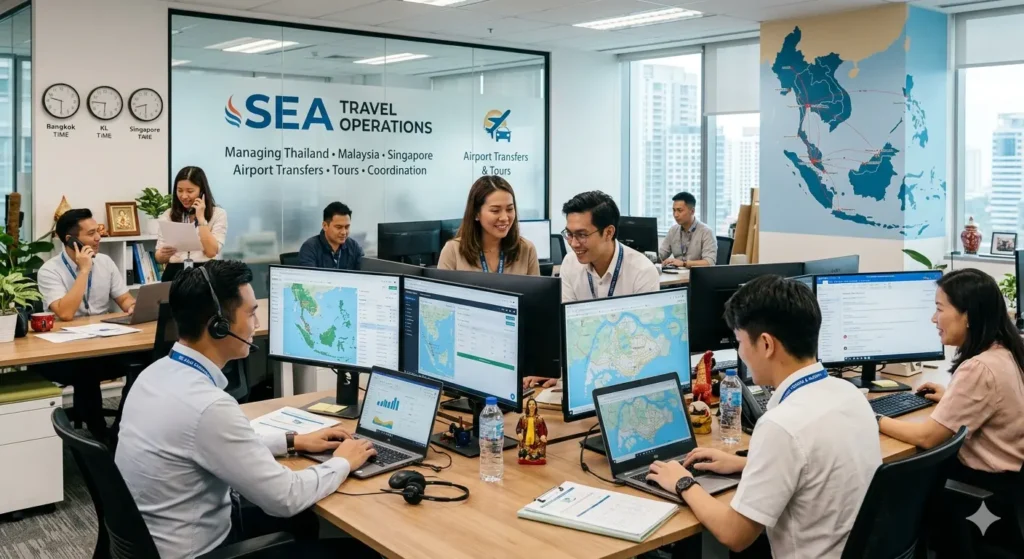 Ground handling services in Thailand Malaysia and Singapore for travel agents