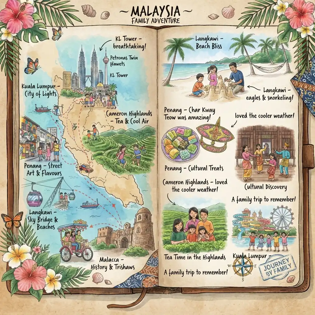 Malaysia family holiday with family-friendly attractions and tropical beaches