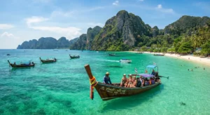 Thailand island hopping holiday featuring Phuket Phi Phi Islands Krabi and tropical beaches