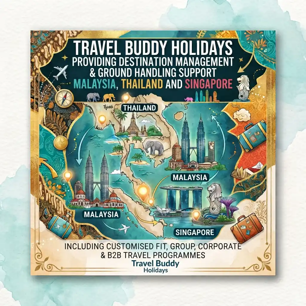 Travel Buddy Holidays DMC services across Malaysia Thailand and Singapore for travel agencies