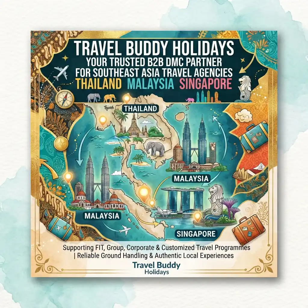 Trusted DMC partner for worldwide travel agencies in Thailand Malaysia and Singapore