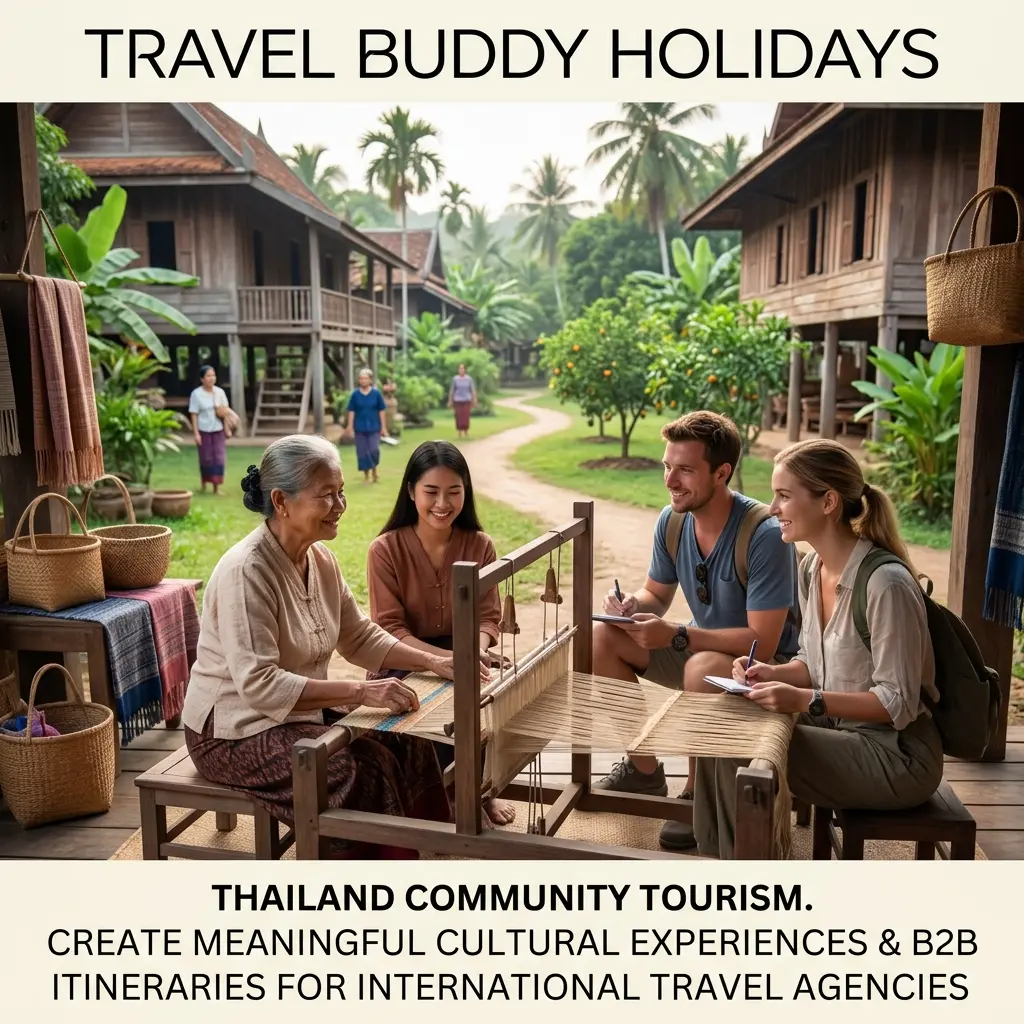 Thailand community-based tourism for travel agents with local cultural experiences