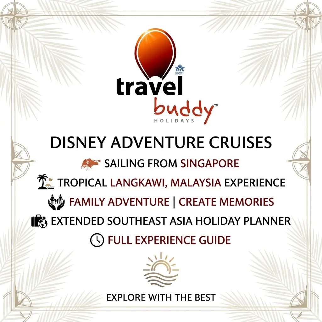 Disney Adventure Singapore to Langkawi cruise holiday with tropical Malaysia island extension