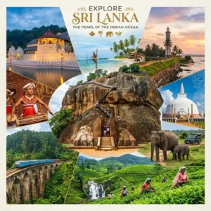 Sri Lanka holiday featuring Sigiriya, scenic hill country, wildlife and tropical beaches