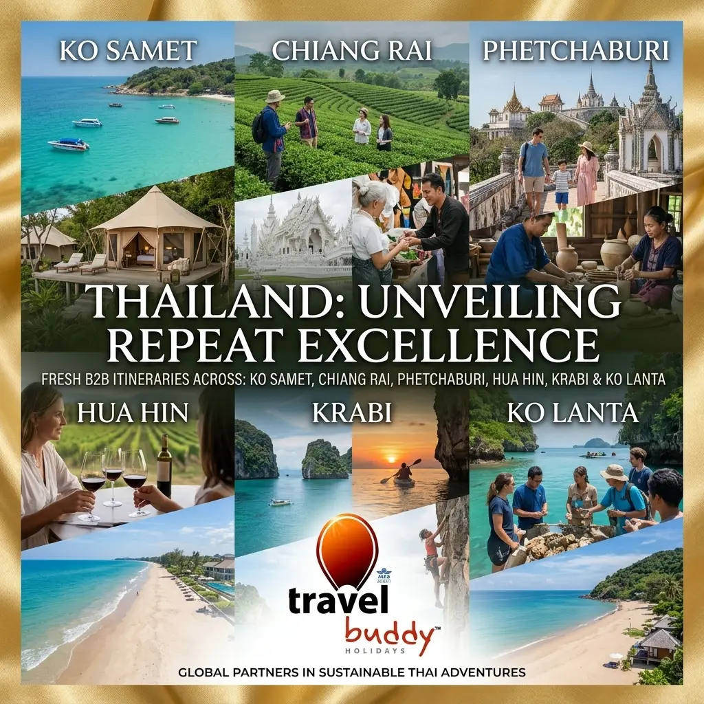 Thailand repeat visitor itineraries for travel agents featuring Chiang Rai, Ko Samet and southern nature experiences